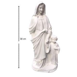 Imagem de Nossa Senhora Maria Passa na frente de 30 cm em gesso