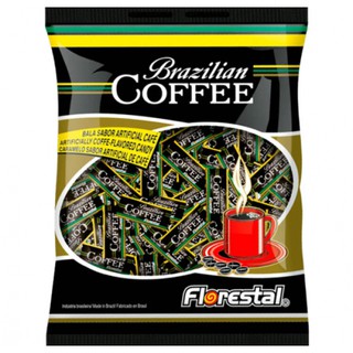 Kit 3 Pct. Bala Café Brazilian Coffee 110g Florestal Atacado (1)