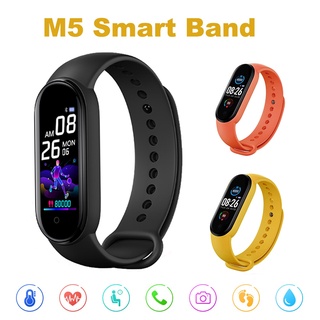 M5 smarth relógio esporte rastreador de fitness pedômetro freqüência cardíaca monitor de pressão arterial bluetooth m5 banda pulseira inteligente das mulheres dos homens[ETR]
