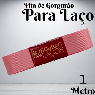 Fita De Gorgurão Para Laço 22mm Progresso | 1 Metro - Rosa Escuro
