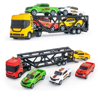 Caminhão Cegonheira C/4 Carrinhos - Bs Toys