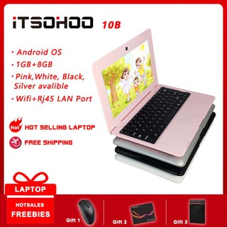 iTSOHOO 10 inch students kids netbooks for school with wifi RJ45 port pink color (1)