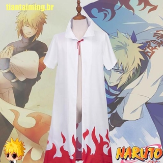 (Tgbr) Naruto Shippuden Cosplay Manto 4th E 6th Hokage Manto Robe Vestido De Festa (7)