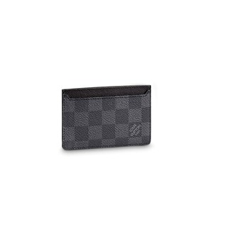 mini porta cartões masculino louis vuitton xadrez preto top