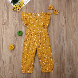 ❥Only➢Toddler Kid Baby Girl Set Clothes Floral Romper Jumpsuit Bodysuit Outfit