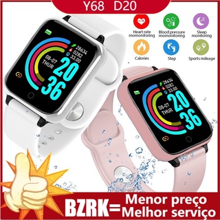Y68 d20 smart watch bluetooth fitness sports pro watch monitor de frequência cardíaca blood pressure bracelet for android ios