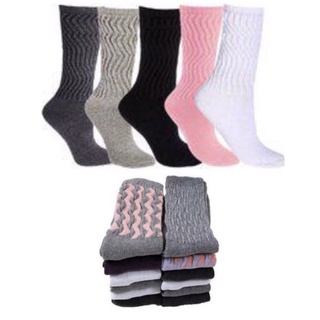 12 pares de meias feminino algodão cano alto