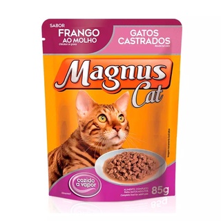 Ração Úmida Magnus para Gatos Castrados Sabor Frango ao Molho - 85g