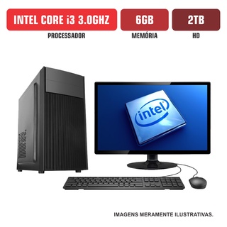 Computador Flex Computer Intel Core i3 6Gb HD 2Tb Monitor 15"