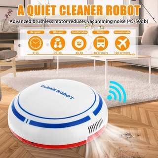 mini Robô Aspirador de Pó Automático / Recarregável / Inteligente / Limpeza de Poeira / Sujeira /preto