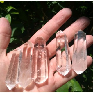Ponta cristal Biterminado cristal 5 unidades mandala reiki mesa radionica cristal gerador pedras natural
