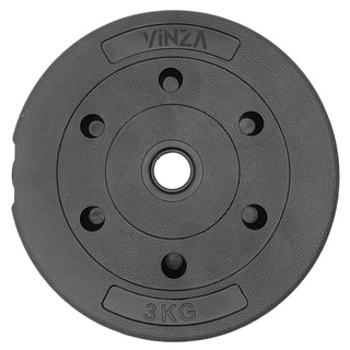 Anilha 3kg Vazada Cimento Vinza VF33