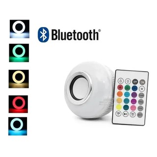 Lampada Bluetooth De Led Caixa De Som C Controle 12w Rgb (2)