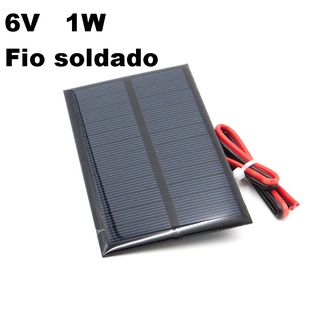Mini painel placa célula solar solar 6V 1W (1)