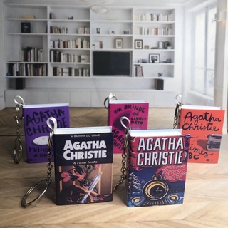 Ágatha Christie & outros mini livros chaveiros/book/livro/brinde/literário
