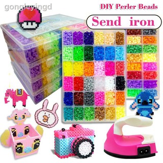 ✤DIY 1800 PCS Perler Beads Fusível Beads Kit Artesanato DIY para Crianças Adultos Chirdren tamanho grande 5mm