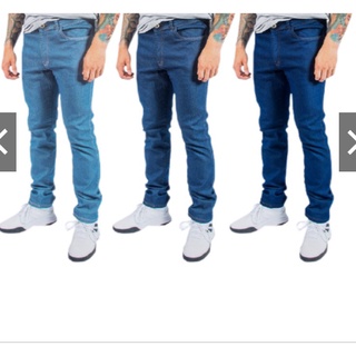 Calça Jeans Masculina Slim Elastano Lycra 100% algodao slim