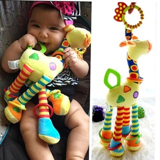 Brinquedo do BeBê Girafa Mordedor Chocalho Pelúcia
