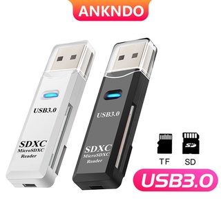 Leitor De Cartão USB3.0 2 Em 1 Para De PC Micro SD/TF/USB 3/Multi-card/Escrito