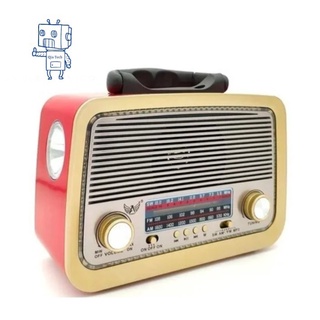 Radio Retro 3199BT Com Bluetooth , Entrada Usb, Microsd Lanterna E Saida Auxiliar Rádio Am Fm Bluetooth Usb Retro Vintage Sw Recarregavel Aux A3199 Caixa Som Estilo Antigo Madeira