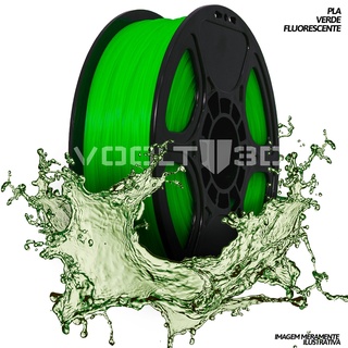 Filamento PLA Verde Fluorescente Premium - 1KG - 1.75mm - Voolt3D