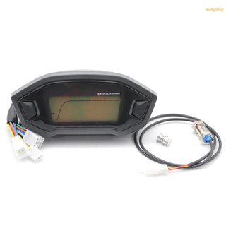 Ready in stock Universal Digital Gauge 7 Colors Tachometer Speedometer Odometer Gear Fuel Indicator for Motorcycle (1)