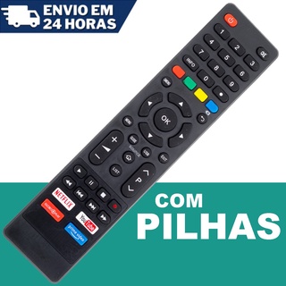 Controle Tv Philco Smart 4k Tecla Netflix Globo Play You Tube (3)