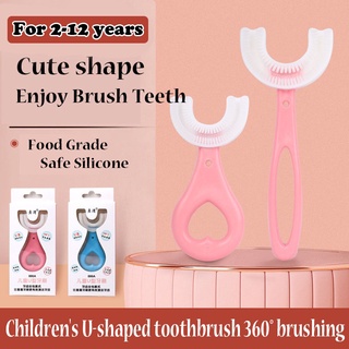 Escova De Dentes Em Formato De U De 360 Graus Para Crianças De 2-6 - 12 Anos (1)