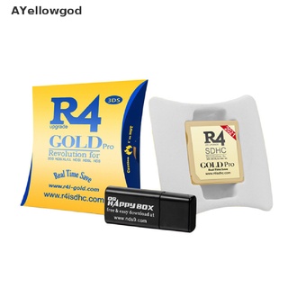 AYellowgod 2021 R4 Gold Pro SDHC for DS/3DS/2DS/ Revolution Cartridge With USB Adapter BR (1)