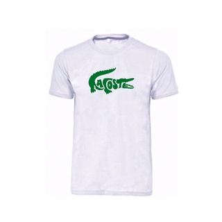 Camiseta Lacoste desenho escrito - Camisa Lacoste - 100% Algodão