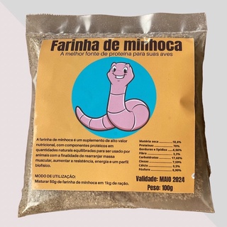 Farinha de Minhoca - 100g