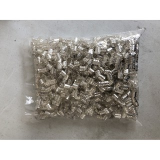 100 pecas unidades Anel Aneis Para Cabelo Jumbo Kanekalon prata cinza (1)