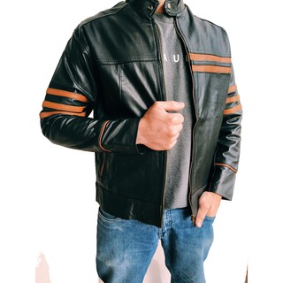 Jaqueta de couro legítimo Masculina Wolverine Jaqueta masculina, Couro legítimo, jaqueta motoqueiro, jaqueta motociclista!