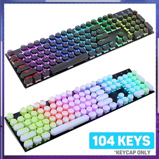 teclado❀104Pcs/Set Translucent Key Cap Cover Mechanical Keyboard Keycaps Replacement