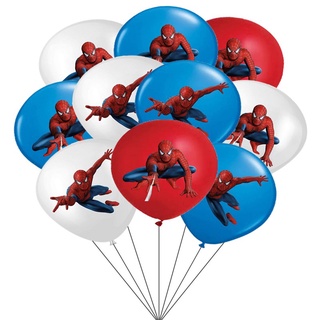 10pcs Spiderman Balões De Látex Crianças Menino Super Hero Decorações Do Partido Feliz Aniversário Homem Aranha Brinquedos