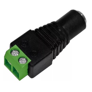 Conector Plug P4 Fêmea com Borne para CFTV