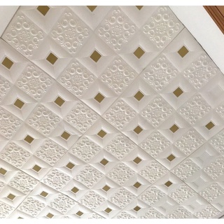 【BR Stock】3D Wallpaper 4mm Auto-Adesivo de parede 3D Papel de parede Tijolo Branco Antimofo Decoração de Quarto (4)