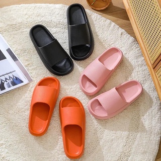 Thick soled slippers High heeled slippers EVA slippers Platform Slippers Women's Summer Couple's Indoor Lightweight Bath Home Wear-Resistant Non-Slip Slippers Men's (9)