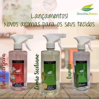 Água de Passar Roupas Perfumada Cheiro de Lojas e Odorizador de Tecidos Spray Amazônia Aromas 500ml!!! Promoção!