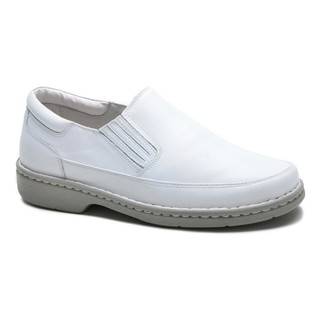 Sapato Social Masculino Confortável Anti Stress Palmilha Gel Branco Médico Enfermeiro Cla Cle (5)