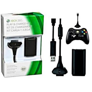 Kit Baterias + Cabo Xbox 360 Carregador Controle Envio Rápido (1)