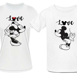 Kit de camiseta casal combinado / Love / Disney / Mickey / unissex / Love / Namorados / casal / T shirt / personalizado