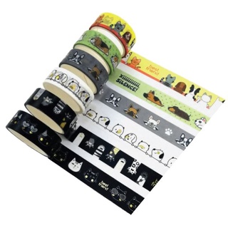 Washi Tape Pets BRW 3 metros - Fita Adesiva Decorativa - Papelaria e Material Escolar