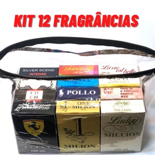Kit Perfumes Masculinos e Femininos 12 Und 100ML - Perfume Importados - Kit Para Revenda e Atacado - Promoção