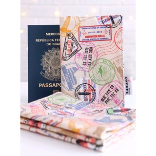 Porta passaporte em tecido - Produto Artesanal Atelier LoveYu - Capa para Passaporte - Carteira de Trabalho