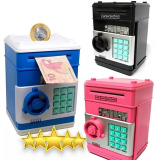 Mini Cofre Eletrônico Digital Puxa Notas Automático Senha 4 Dígitos Dinheiro e Moedas Lorben (1)