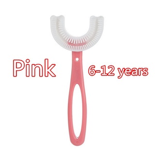 Escova De Dentes Infantil De Silicone Em Formato De U 2-12 Anos Escova De Dentes Oral (7)