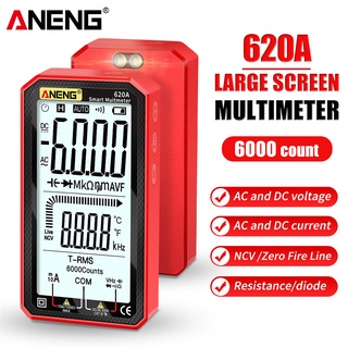 ANENG 620A Inteligente Multímetro Digital Transistor Testers 6000 Conta True RMS Auto Capacitância Medidor De Resistência Elétrica