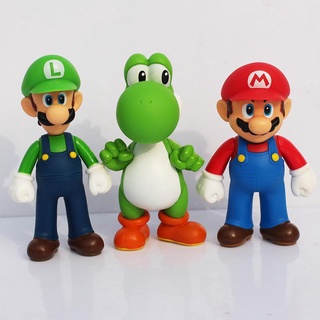 Boneco Super Mario Luigi Yoshiron Ornamento De Mesa À Prova D'água