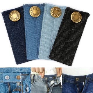 4pçs Extensor De Cintura Com Botão De Metal Para Calças Jeans Saia Hengmamemall